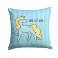 Nursery Dream Big Unicorn Decorative Throw Pillow 14x14 Indoor Outdoor Accent Cushion, Fabric Cover with Insert for Sofa, Bed, Porch & Living Room