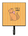 Nursery Rise and Shine Cat Leash or Key Holder Wall Hooks, Key Hooks Holder, Coat Rack Wall Mount, Coat Hooks, Hooks for Hanging Keys, Towels, Aprons, Leashes