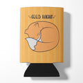 Nursery Good Night Fox Can or Bottle Hugger Cooler Sleeve for Standard 12 oz Cans, Insulated Foam Beer & Soda Can Hugger Reusable