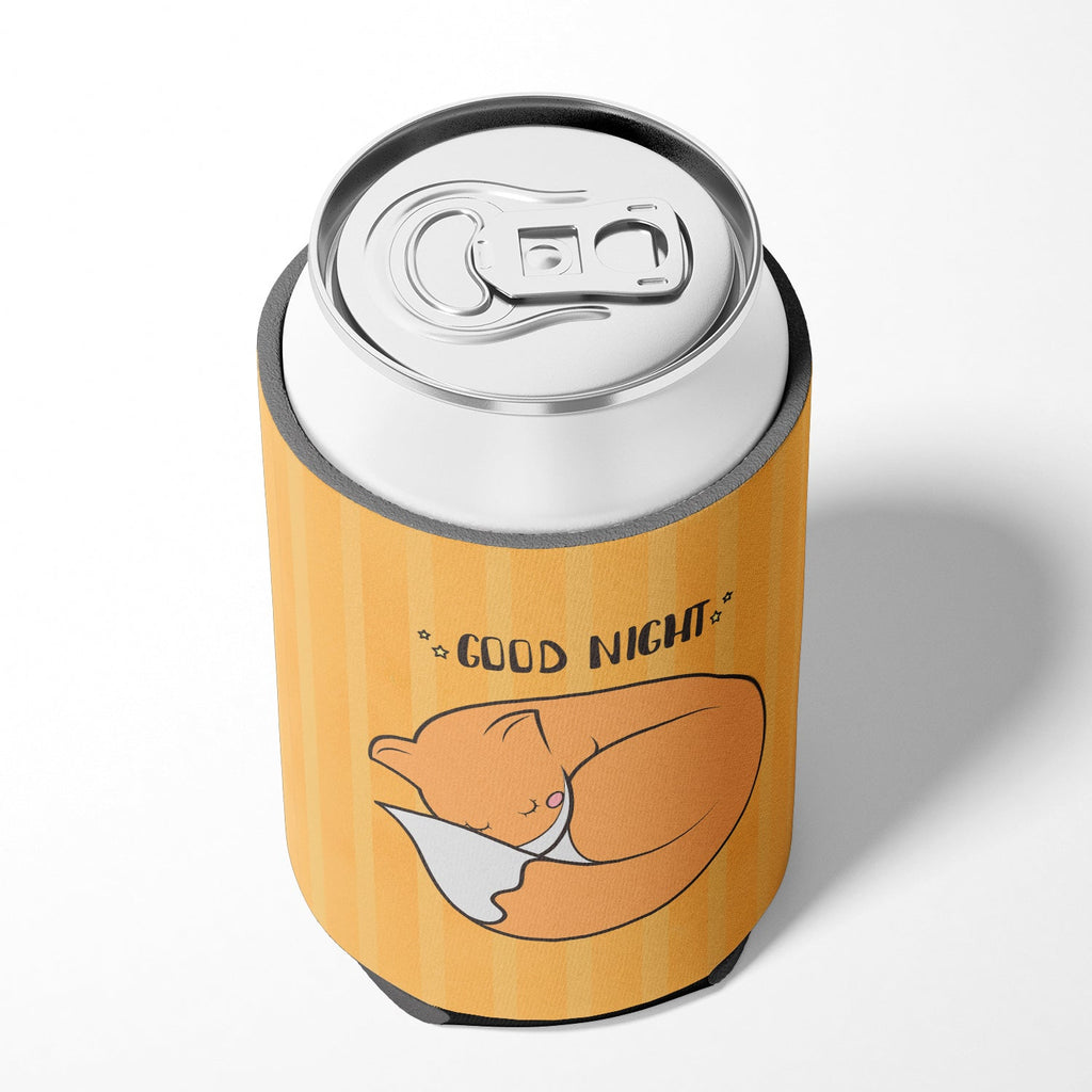Nursery Good Night Fox Can or Bottle Hugger Cooler Sleeve for Standard 12 oz Cans, Insulated Foam Beer & Soda Can Hugger Reusable