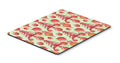Red Christmas Tree and Ornaments Mouse Pad, Heat Resistant Trivet Hot Pad , Non Slip Rubber Desk Mat, Kitchen Counter Protector, Home Office Decor Gift