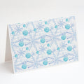 Winter Snowflakes on White Greeting Cards Pack of 8 Blank Cards with Envelopes Whimsical A7 Size 5x7
