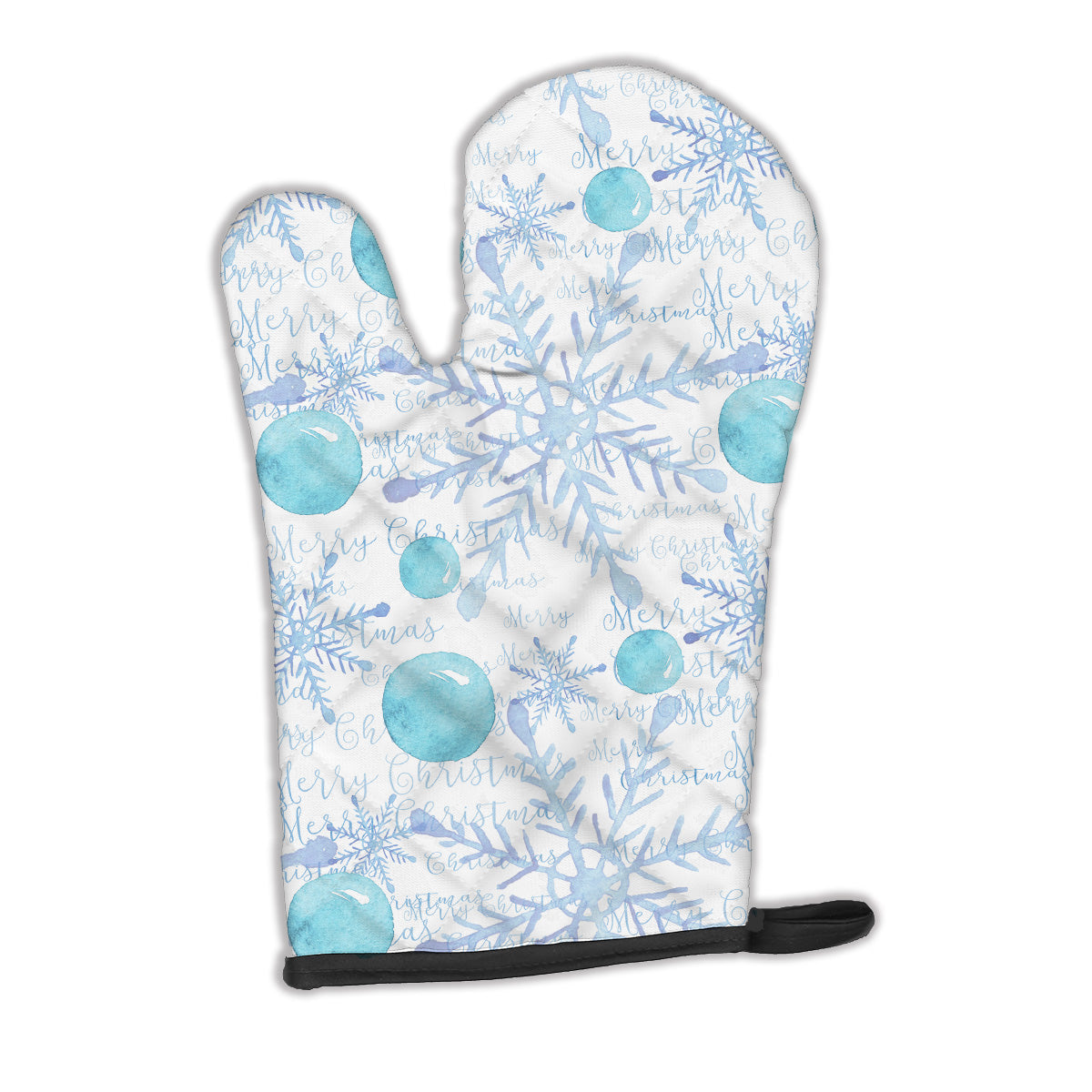 Winter Snowflakes on White Oven Mitt Heat Resistant Thick Oven Mitt for Hot Pans and Oven, Kitchen Mitt Protect Hands, Cooking Baking Glove