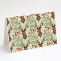 Merry Christmas Joy Reindeer Greeting Cards Pack of 8 Blank Cards with Envelopes Whimsical A7 Size 5x7