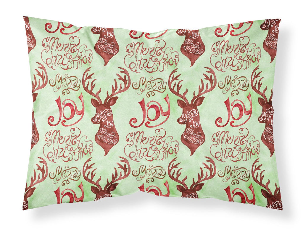 Merry Christmas Joy Reindeer Standard Pillowcase Lightweight Super Soft Easy Care Decorative Artwork Pillowcase, Standard
