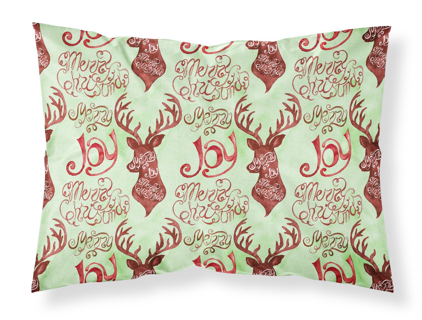 Merry Christmas Joy Reindeer Standard Pillowcase Lightweight Super Soft Easy Care Decorative Artwork Pillowcase, Standard
