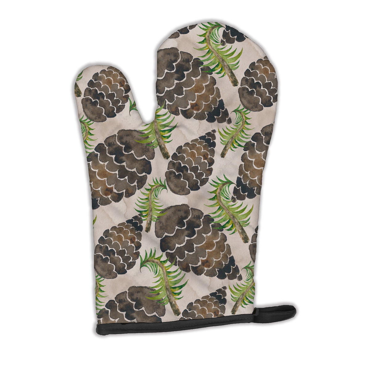 Watercolor Pine Cones Oven Mitt Heat Resistant Thick Oven Mitt for Hot Pans and Oven, Kitchen Mitt Protect Hands, Cooking Baking Glove