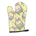 Easter Basket and Eggs Oven Mitt Heat Resistant Thick Oven Mitt for Hot Pans and Oven, Kitchen Mitt Protect Hands, Cooking Baking Glove