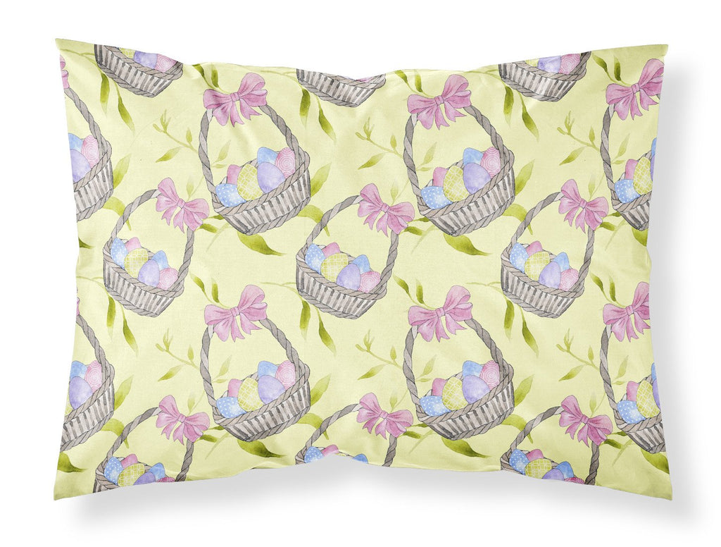 Easter Basket and Eggs Standard Pillowcase Lightweight Super Soft Easy Care Decorative Artwork Pillowcase, Standard
