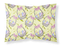 Easter Basket and Eggs Standard Pillowcase Lightweight Super Soft Easy Care Decorative Artwork Pillowcase, Standard