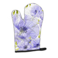 Watercolor Blue Flowers Oven Mitt Heat Resistant Thick Oven Mitt for Hot Pans and Oven, Kitchen Mitt Protect Hands, Cooking Baking Glove