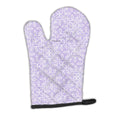 Gemoetric Circles on Purple Watercolor Oven Mitt Heat Resistant Thick Oven Mitt for Hot Pans and Oven, Kitchen Mitt Protect Hands, Cooking Baking Glove
