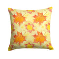 Fall Leaves Scattered Decorative Throw Pillow 14x14 Indoor Outdoor Accent Cushion, Fabric Cover with Insert for Sofa, Bed, Porch & Living Room
