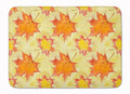 Fall Leaves Scattered Memory Foam Kitchen Mat Machine Washable Anti-Fatigue Cushion Comfort Bath or Kitchen Rug