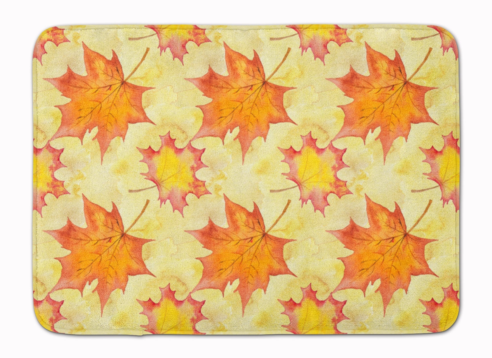 Fall Leaves Scattered Memory Foam Kitchen Mat Machine Washable Anti-Fatigue Cushion Comfort Bath or Kitchen Rug