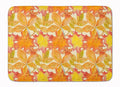 Fall Leaves Watercolor Memory Foam Kitchen Mat Machine Washable Anti-Fatigue Cushion Comfort Bath or Kitchen Rug