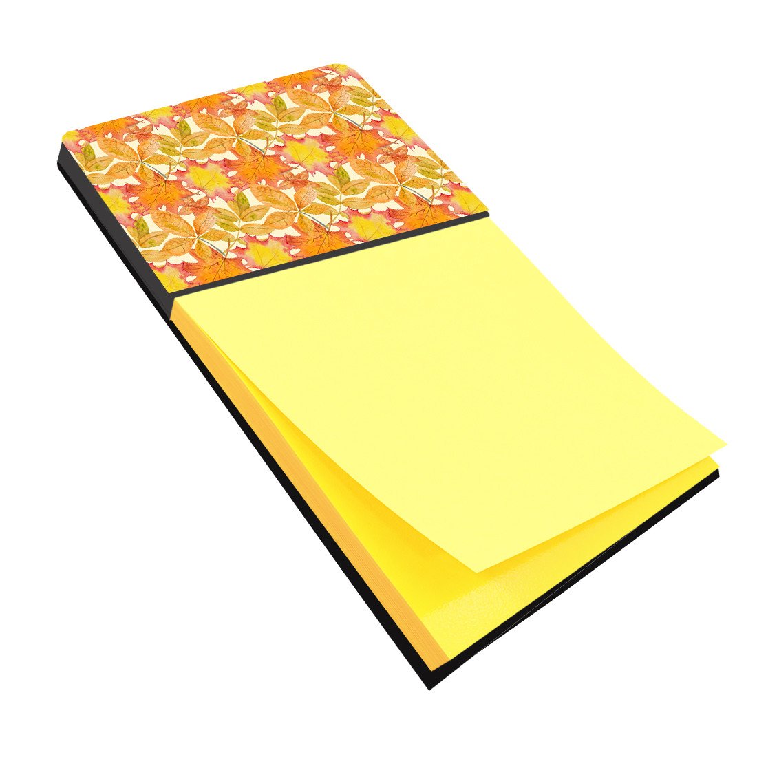 Fall Leaves Watercolor Watercolor Sticky Note Holder Refillable Dispenser Desk Accessory 3x3 Pad Gift