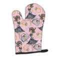 Watercolor Fashion Diva on Pink Oven Mitt Heat Resistant Thick Oven Mitt for Hot Pans and Oven, Kitchen Mitt Protect Hands, Cooking Baking Glove