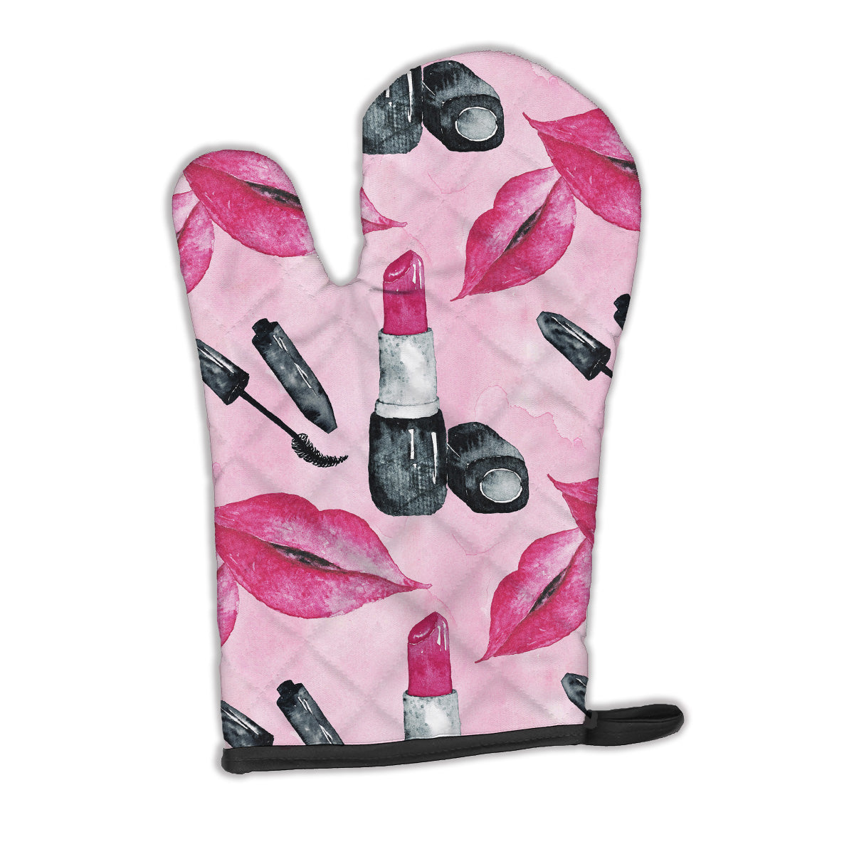 Watercolor Diva Lipstick  Oven Mitt Heat Resistant Thick Oven Mitt for Hot Pans and Oven, Kitchen Mitt Protect Hands, Cooking Baking Glove