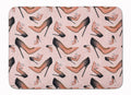 Watercolor Fashion Diva Shoes Memory Foam Kitchen Mat Machine Washable Anti-Fatigue Cushion Comfort Bath or Kitchen Rug
