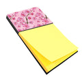 Watercolor Pink Flowers Watercolor Sticky Note Holder Refillable Dispenser Desk Accessory 3x3 Pad Gift