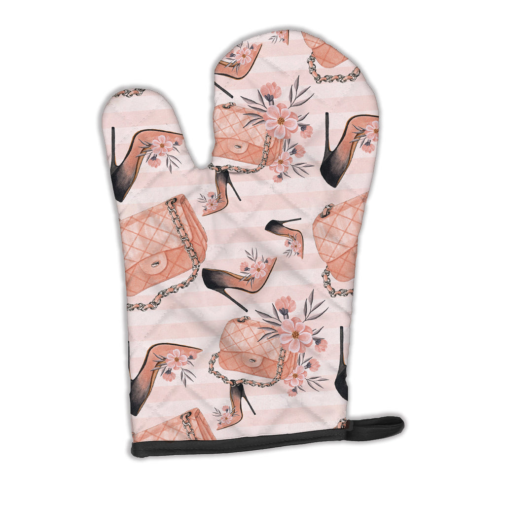 Fashion Diva Shoes and Purses Oven Mitt Heat Resistant Thick Oven Mitt for Hot Pans and Oven, Kitchen Mitt Protect Hands, Cooking Baking Glove