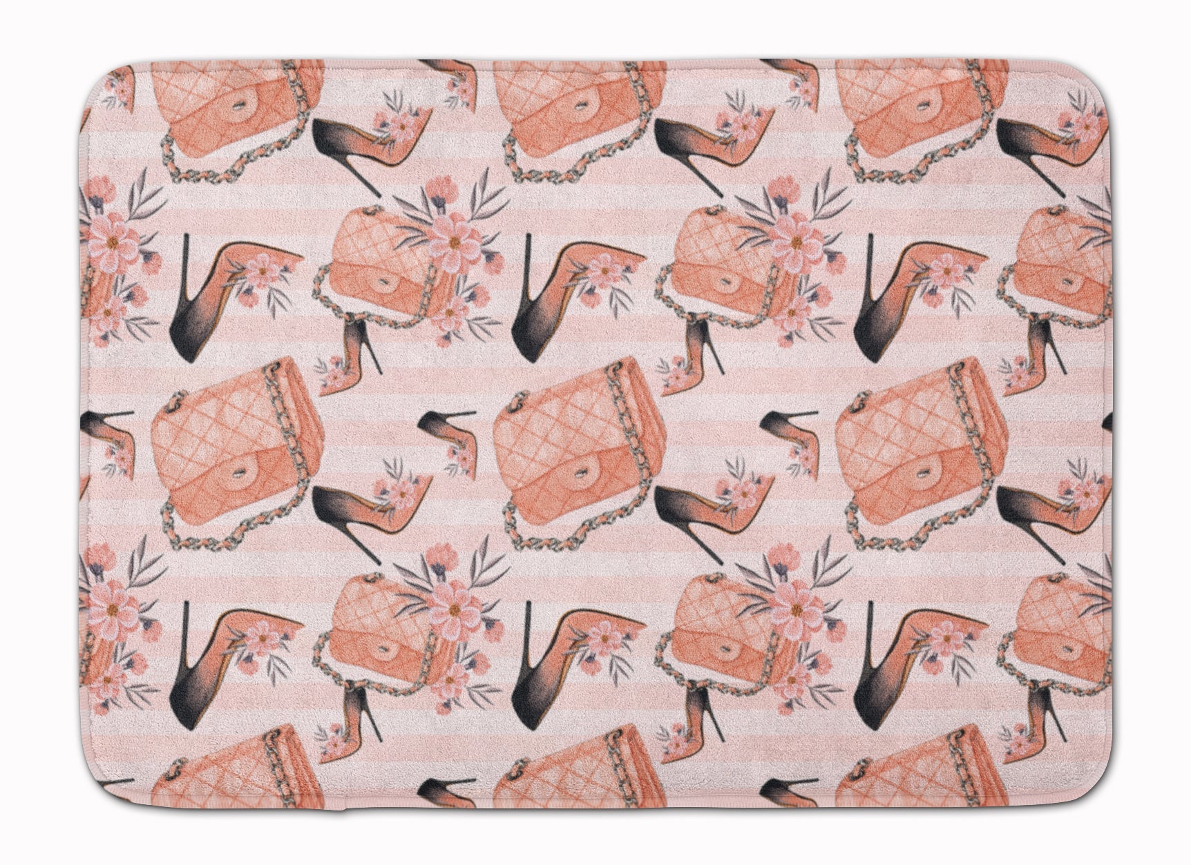 Fashion Diva Shoes and Purses Memory Foam Kitchen Mat Machine Washable Anti-Fatigue Cushion Comfort Bath or Kitchen Rug