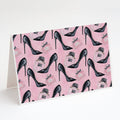 Fashion Diva Shoes and Perfume Greeting Cards Pack of 8 Blank Cards with Envelopes Whimsical A7 Size 5x7