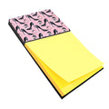 Fashion Diva Shoes and Perfume Watercolor Sticky Note Holder Refillable Dispenser Desk Accessory 3x3 Pad Gift
