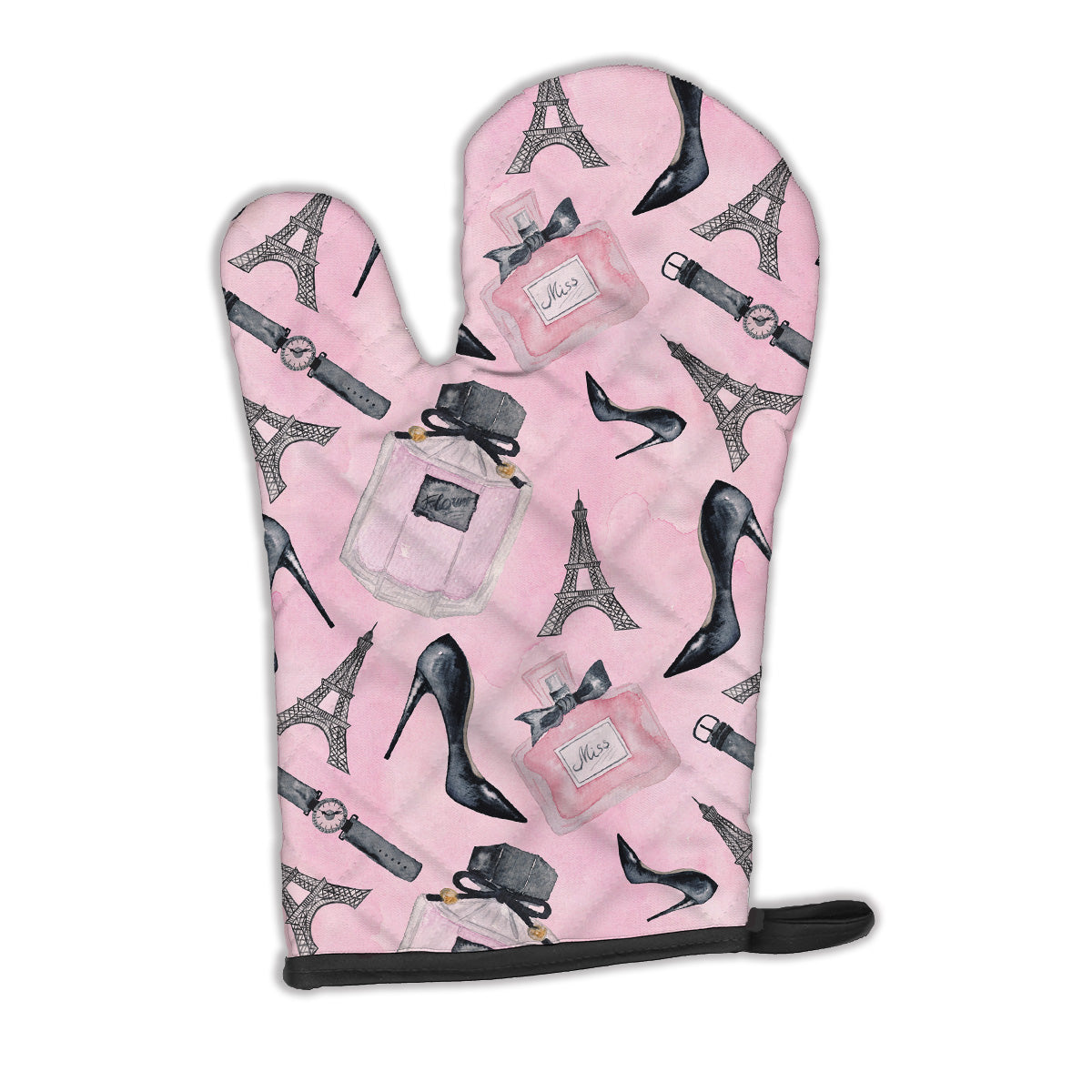 Watercolor Fashion Diva Shoes and accessories Oven Mitt Heat Resistant Thick Oven Mitt for Hot Pans and Oven, Kitchen Mitt Protect Hands, Cooking Baking Glove
