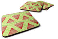 Watercolor Watermelon Foam Coasters Set of 4 Cup Coasters for Indoor Outdoor, Tabletop Protection, Anti Slip, Mouse pad Material