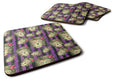 Watecolor Day of the Dead Halloween Foam Coasters Set of 4 Cup Coasters for Indoor Outdoor, Tabletop Protection, Anti Slip, Mouse pad Material