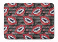 Watecolor Halloween Vampire Teeth Memory Foam Kitchen Mat Machine Washable Anti-Fatigue Cushion Comfort Bath or Kitchen Rug