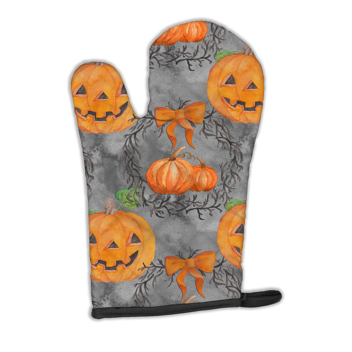 Watecolor Halloween Pumpkins Oven Mitt Heat Resistant Thick Oven Mitt for Hot Pans and Oven, Kitchen Mitt Protect Hands, Cooking Baking Glove