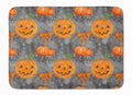 Watecolor Halloween Pumpkins Memory Foam Kitchen Mat Machine Washable Anti-Fatigue Cushion Comfort Bath or Kitchen Rug