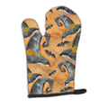 Watecolor Halloween Witches Hat Oven Mitt Heat Resistant Thick Oven Mitt for Hot Pans and Oven, Kitchen Mitt Protect Hands, Cooking Baking Glove