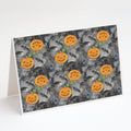 Watecolor Halloween Jack-O-Lantern Bats Greeting Cards Pack of 8 Blank Cards with Envelopes Whimsical A7 Size 5x7