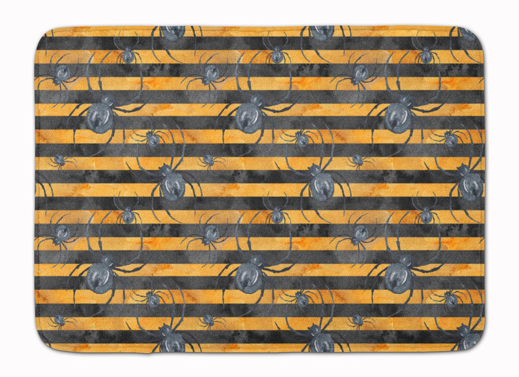 Watecolor Halloween Spiders Memory Foam Kitchen Mat Machine Washable Anti-Fatigue Cushion Comfort Bath or Kitchen Rug