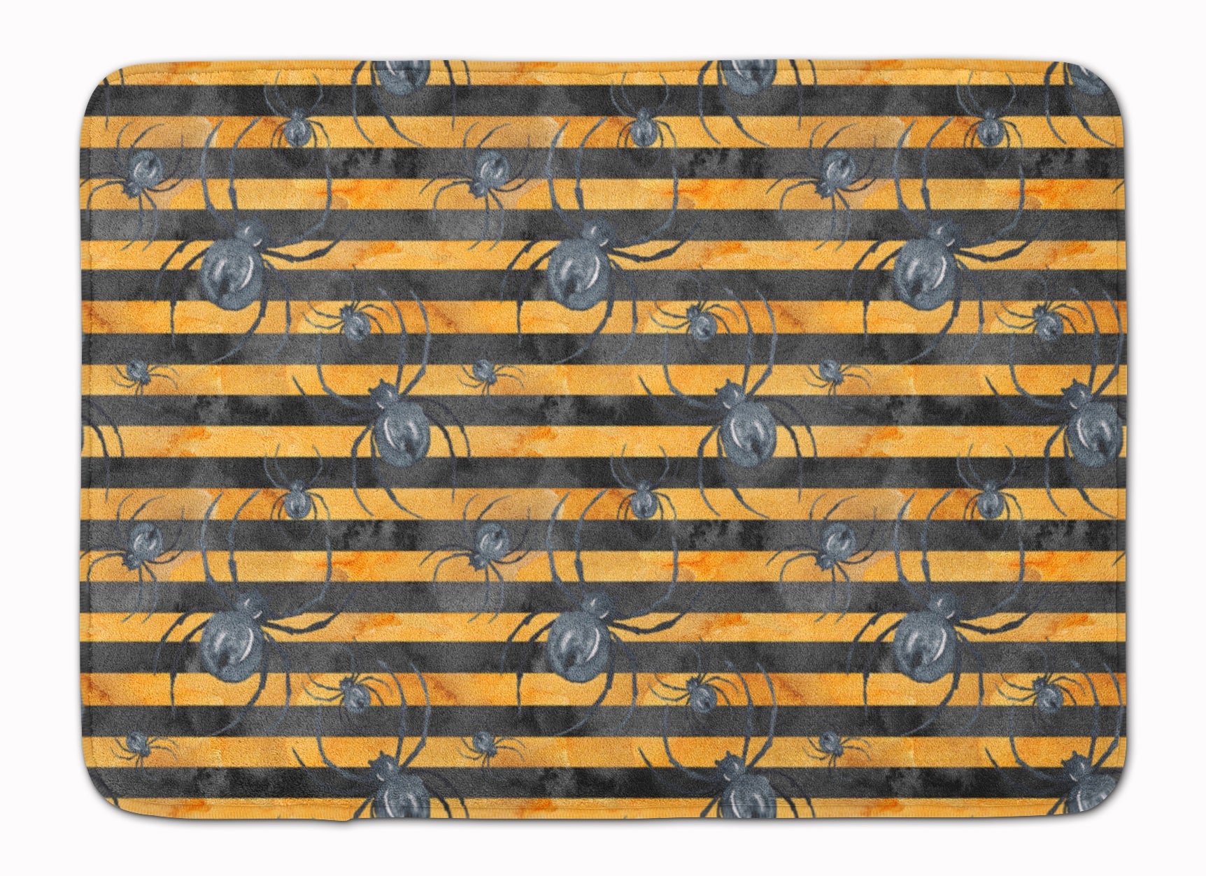 Watecolor Halloween Spiders Memory Foam Kitchen Mat Machine Washable Anti-Fatigue Cushion Comfort Bath or Kitchen Rug