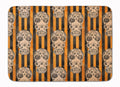 Watecolor Halloween Day of the Dead Head Memory Foam Kitchen Mat Machine Washable Anti-Fatigue Cushion Comfort Bath or Kitchen Rug
