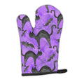 Watecolor Halloween Black Cats on Purple Oven Mitt Heat Resistant Thick Oven Mitt for Hot Pans and Oven, Kitchen Mitt Protect Hands, Cooking Baking Glove