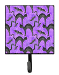 Watecolor Halloween Black Cats on Purple Leash or Key Holder Wall Hooks, Key Hooks Holder, Coat Rack Wall Mount, Coat Hooks, Hooks for Hanging Keys, Towels, Aprons, Leashes