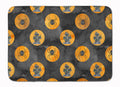 Watecolor Halloween Circles Memory Foam Kitchen Mat Machine Washable Anti-Fatigue Cushion Comfort Bath or Kitchen Rug