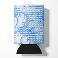 Beach Watercolor Abstract Waves Can or Bottle Hugger Cooler Sleeve for Standard 12 oz Cans, Insulated Foam Beer & Soda Can Hugger Reusable