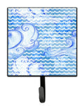 Beach Watercolor Abstract Waves Leash or Key Holder Wall Hooks, Key Hooks Holder, Coat Rack Wall Mount, Coat Hooks, Hooks for Hanging Keys, Towels, Aprons, Leashes