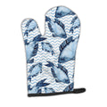 Beach Watercolor Fishes Oven Mitt Heat Resistant Thick Oven Mitt for Hot Pans and Oven, Kitchen Mitt Protect Hands, Cooking Baking Glove