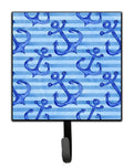 Beach Watercolor Anchors Leash or Key Holder Wall Hooks, Key Hooks Holder, Coat Rack Wall Mount, Coat Hooks, Hooks for Hanging Keys, Towels, Aprons, Leashes