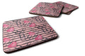 Watercolor Heart Paper Clips Foam Coasters Set of 4 Cup Coasters for Indoor Outdoor, Tabletop Protection, Anti Slip, Mouse pad Material