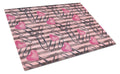 Watercolor Heart Paper Clips Cutting Board Tempered Glass Kitchen Cutting Surface, Heat Resistant Chopping, Non-Slip Feet, Food Prep & Serving