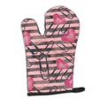 Watercolor Heart Paper Clips Oven Mitt Heat Resistant Thick Oven Mitt for Hot Pans and Oven, Kitchen Mitt Protect Hands, Cooking Baking Glove